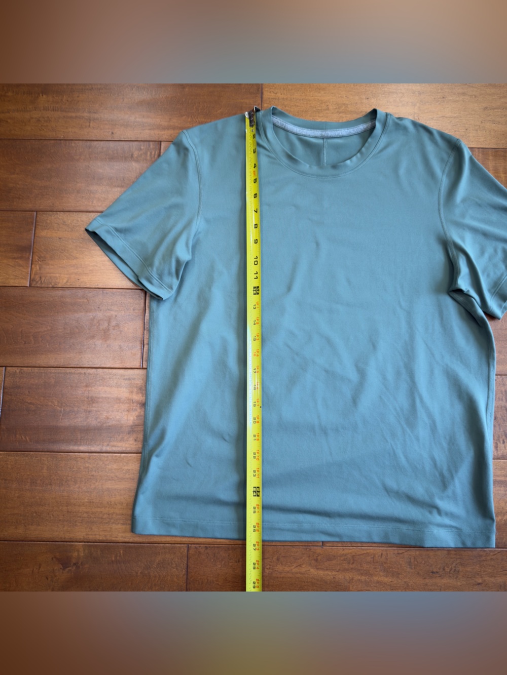 Lululemon Soft Jersey Stretch Performance Short Sleeve Turquoise size L - Picture 8 of 10